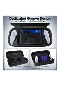 XICEN XICEN PS Portal Carrying Case, Hard Eva Shell Compatible with PlayStation Portal Remote Player, Protective Case Cover with Protector Screen for PlayStation Portal (Nylon)  - Image 2