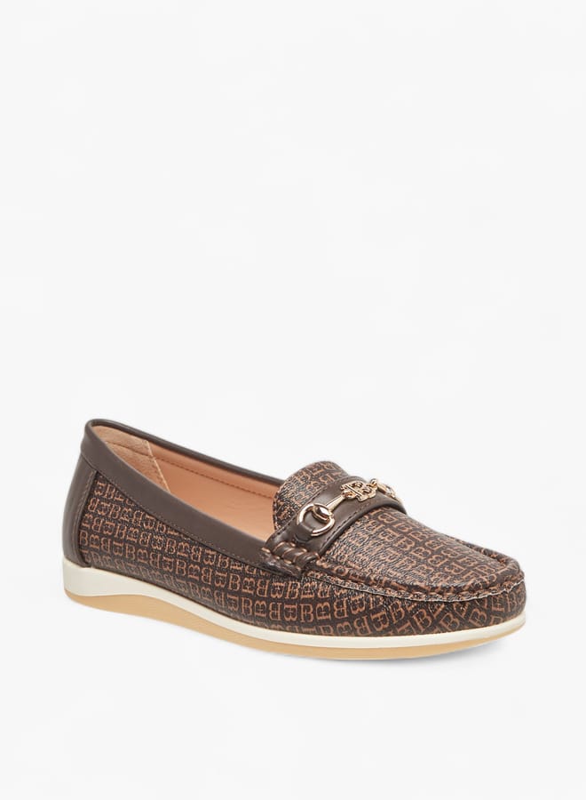 Flora Bella By Shoexpress Women Solid Buckle Accent Slip-On Loafers  - Image 2