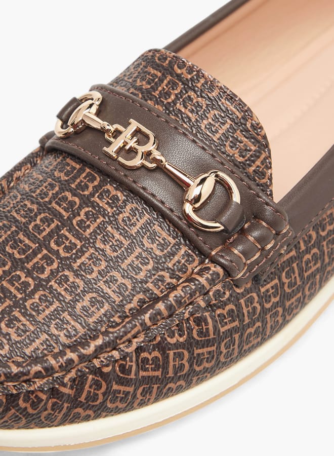 Flora Bella By Shoexpress Women Solid Buckle Accent Slip-On Loafers  - Image 4