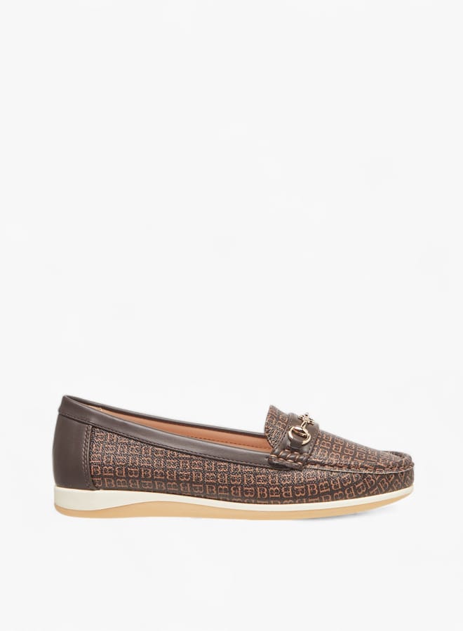 Flora Bella By Shoexpress Women Solid Buckle Accent Slip-On Loafers  - Image 3