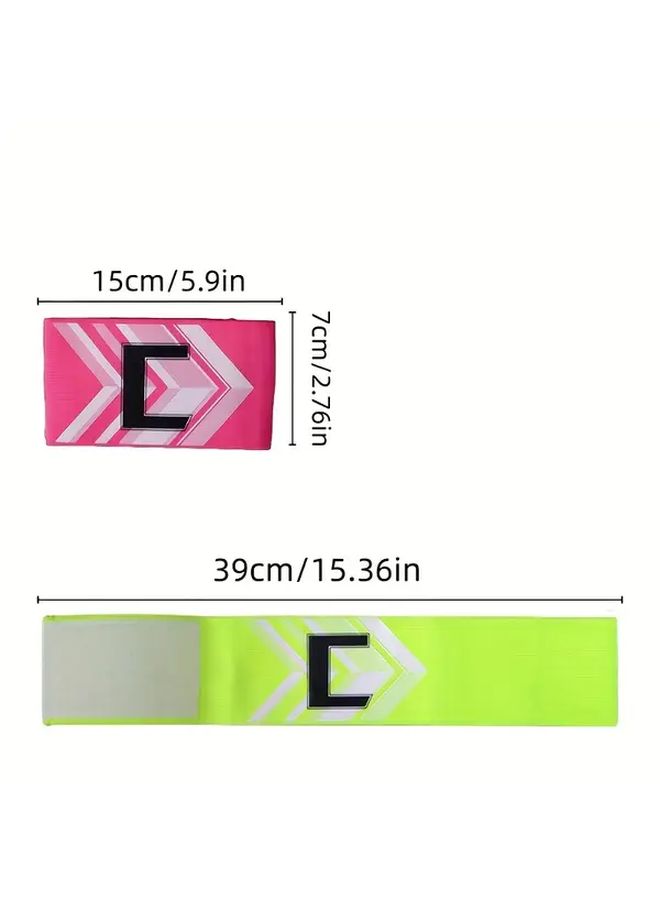 1pc Orange Adjustable Captain Armband Elastic Adhesive Wrap Around Style Durable PA Fabric For Soccer Hockey Rugby Netball Sports Team Armband - Image 4