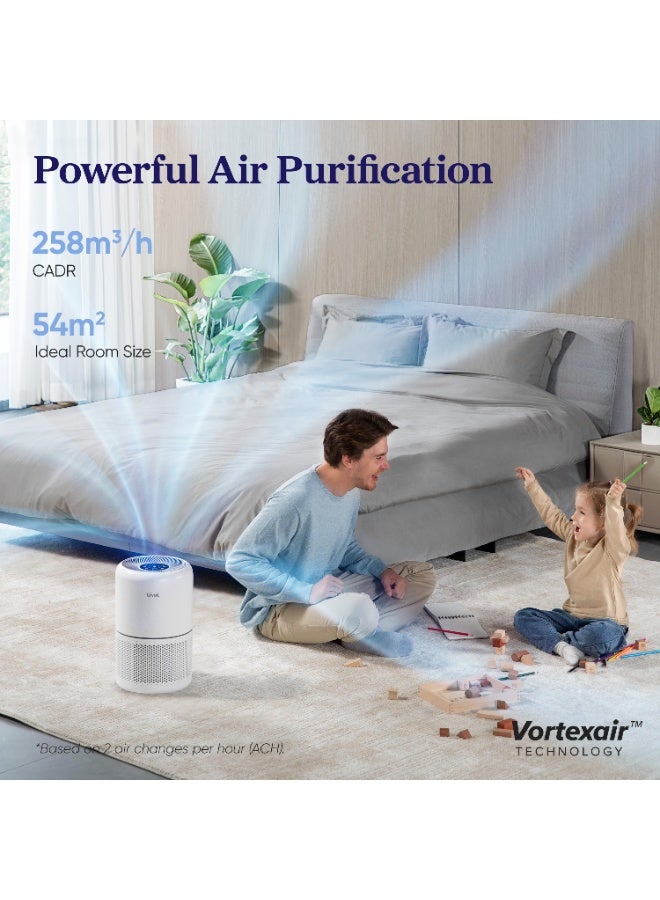 LEVOIT Smart Air Purifier for Home Bedroom, HEPA Air Filter with Real Time Air Quality Sensor, Removes 99.97% Pollen Allergies Dust Odours, Air Cleaner with Quiet Auto Mode, Core300S - Image 3