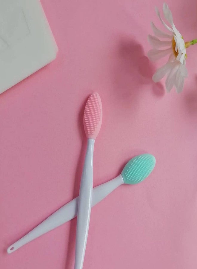 ZYYC 4 PCS Lip Scrub Brush,Double-Sided Silicone Exfoliating Lip Brush Exfoliating Brush for Men Wome Double-sided Soft Lip Brush for Smoother and Fuller Lip Appearance - Image 2
