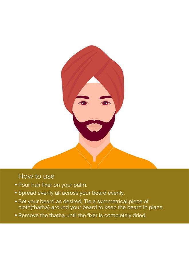 Zuke Classic Hair Fixer - 500g | Long Lasting Stay, Non-Sticky & Less Flakes | Enriched With Aloe Vera & 100% Natural Ingredients | For Sikh Beard - Image 5