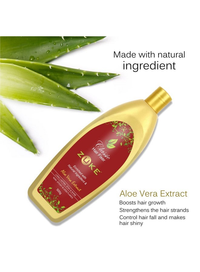 Zuke Classic Hair Fixer - 500g | Long Lasting Stay, Non-Sticky & Less Flakes | Enriched With Aloe Vera & 100% Natural Ingredients | For Sikh Beard - Image 3