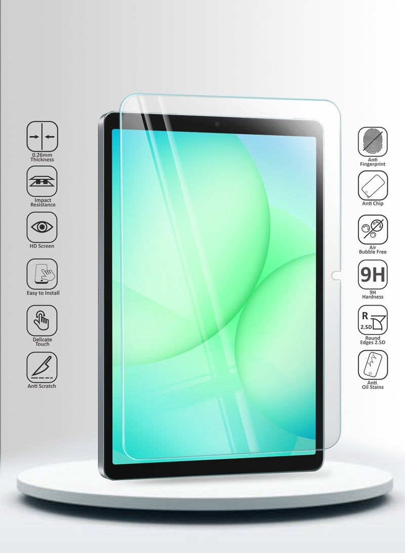 Wtech Samsung Galaxy Tab A11+ 2025 (11.0 inch) WTech Premium Series Curved Edges 9H HD Full Cover Tempered Glass Tablet Screen Protector 2 Pack (TSGPCN) - Clear - Image 2