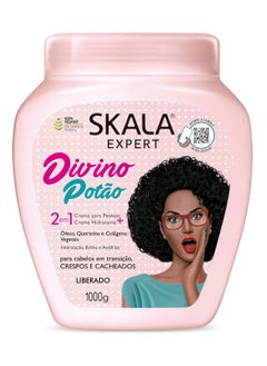 SKALA Skala - Expert - Creme de Tratamento 2 em1 Crespo Divino 1 Kg - (Divine Curls 2 in 1 Treatment Cream Net 33.81 Oz) 