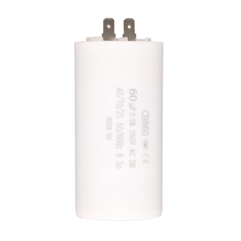 Run Capacitor: 50/60Hz Heat Resisting Explosion-Proof AC Motor Capacitor - Reliable Insulation Low Leakage Cylinder-Shaped Capacitor for Washer Pump Motor Start-Up - Image 1