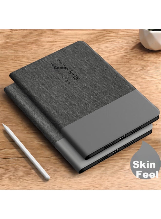 Neyaa Ipad Air 8/7/6 Case /25/24 New 13-inch Ipad Pro 12.9 Protective Cover Apple Tablet With Pencil Slot Shockproof Leather Case Black