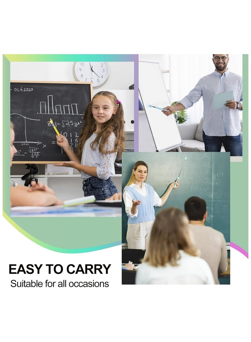 4PCS Retractable Teacher Pointer for Classroom Kids Reading, Mini Extendable Hand Pointer Finger Pointer Stick, Point Reading Pen, Kindergarten Student Teacher Supplies - Image 5