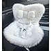 SwiftServ Doll Car Seat for 38 inch Figures Fits Character Plushes Blind Box Dolls Vinyl Collectibles Includes Air Vent Clip Desktop Stand Cute Car Ornament for Collectors White - Image 3