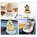 SwiftServ Doll Car Seat for 38 inch Figures Fits Character Plushes Blind Box Dolls Vinyl Collectibles Includes Air Vent Clip Desktop Stand Cute Car Ornament for Collectors White - Image 2