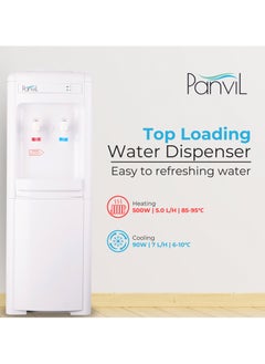 Panvil Hot & Cold Water Dispenser | Best Selling - Floor Standing –Compressor Cooling, Stainless Steel Tank and Tube, Dual Tap, Energy Efficient, 220-240V, Child Safety Lock, 2.5KV Power, Ideal for Home & Office Use  - Image 2