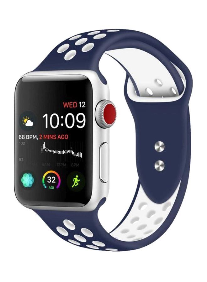 NIBEMINENT Replacement Band For Apple Watch Series 4/3/2/1 Navy Blue