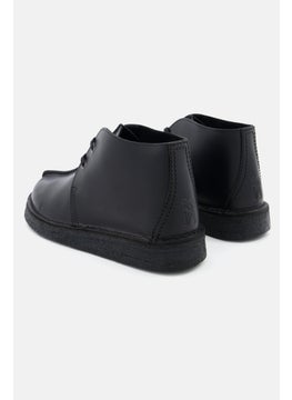 clarks حذاء كاجوال برباط متوسط الحجم للرجال، أسود  - Image 2