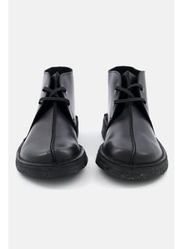 clarks حذاء كاجوال برباط متوسط الحجم للرجال، أسود  - Image 3