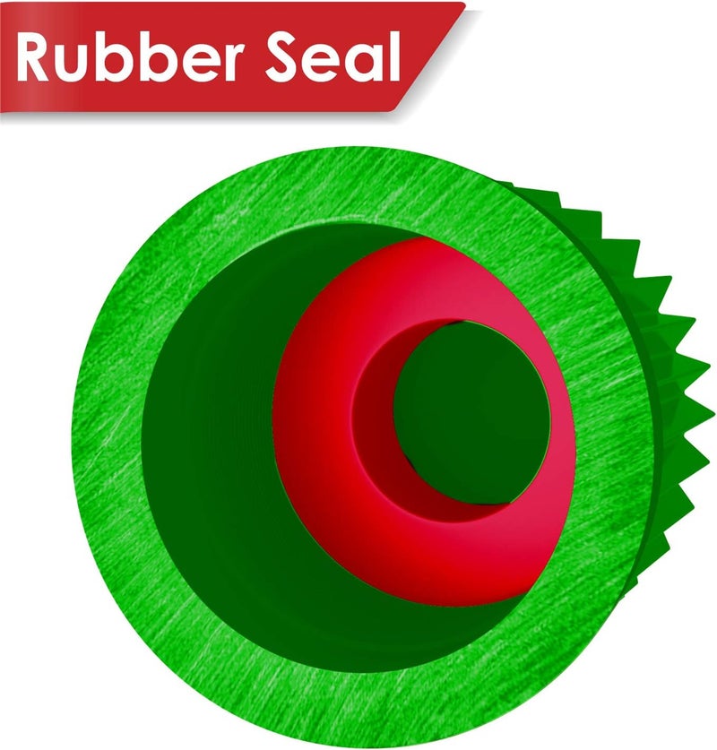 SAMIKIVA (30 Pack) Tire Stem Valve Caps, with O Rubber Ring, Universal Stem Covers for Cars, SUVs, Bike and Bicycle, Trucks, Motorcycles, Airtight Seal Heavy Duty (Green (30 Pack)) - Image 2