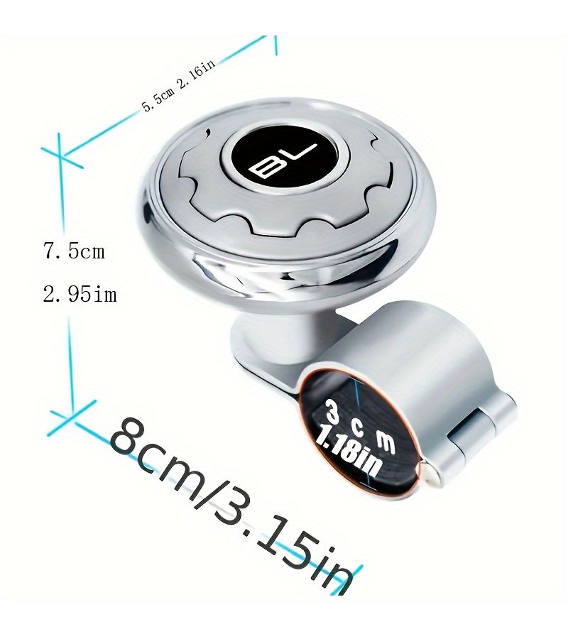 Black Power Steering Ball Handle With Steel Ball Bearings - Image 1
