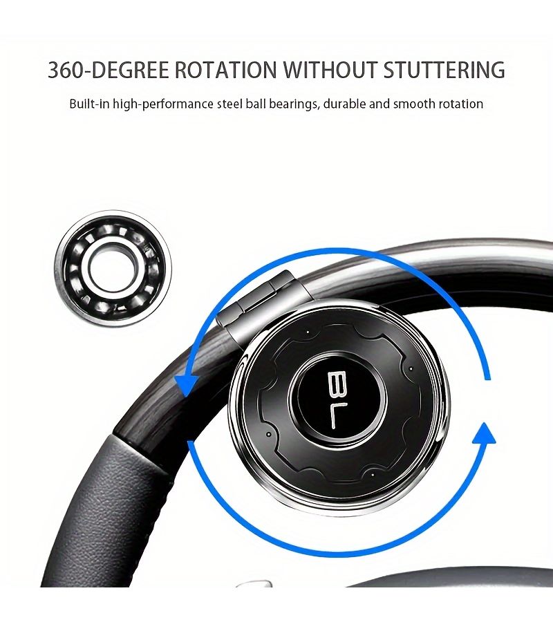 Black Power Steering Ball Handle With Steel Ball Bearings - Image 5