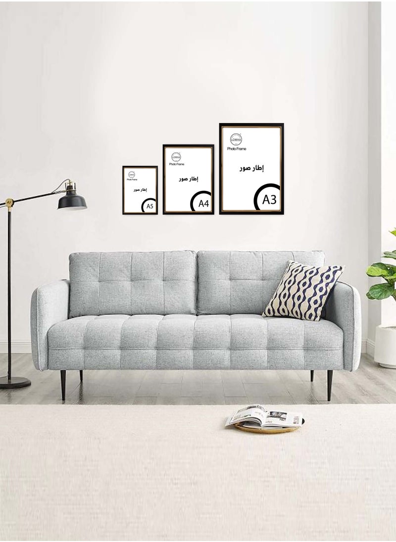 LOWHA - Tabletop Photo Frame Horizontal and Vertical Formats for Wall with stand - Image 1
