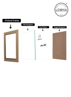 LOWHA Tabletop Photo Frame Horizontal and Vertical Formats for Wall with stand  - Image 2