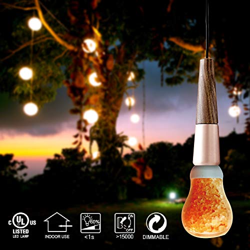 Himalayan Glow 60-Watt Salt Light Bulb - 1 Count, Dimmable, Fits Most Salt Lamps, Warm Ambiance, Room Decor, Home Decor, Energy Efficient, Long Lasting, Relaxation, Gift - Image 4