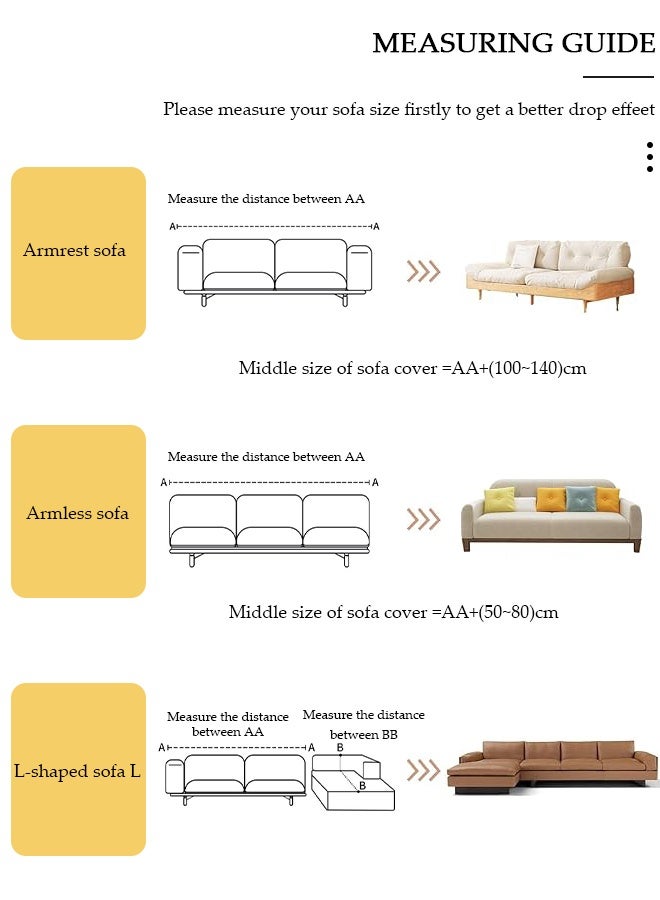 DUNISO Double Sided Chenille Sofa Cover, Stylish Sofa Cover, Line printing design, Chenille Material Double Sided Sofa Towel, Four Seasons Chenille Sofa Cover Available Both Sides(130*180 cm) - Image 4