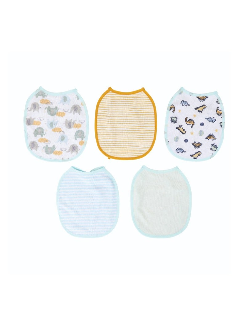 Nurtur bibs - Printed Character 5 Pack - Blue - Image 5