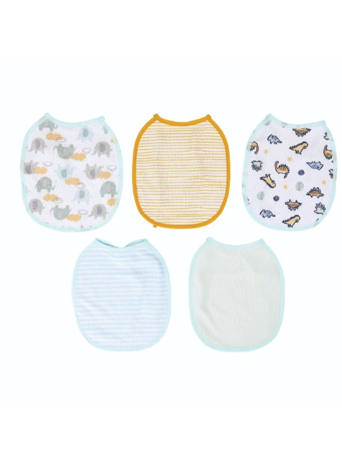 Nurtur bibs - Printed Character 5 Pack - Blue - Image 4