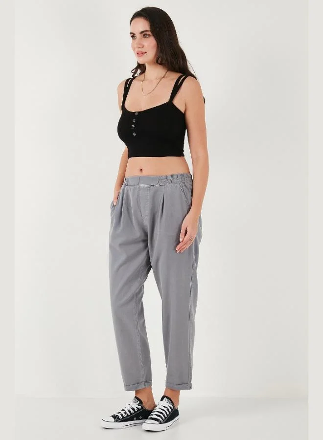 ليلا ليلا بنطلون نسائي بقصة مستقيمة وخصر عادي نحيف