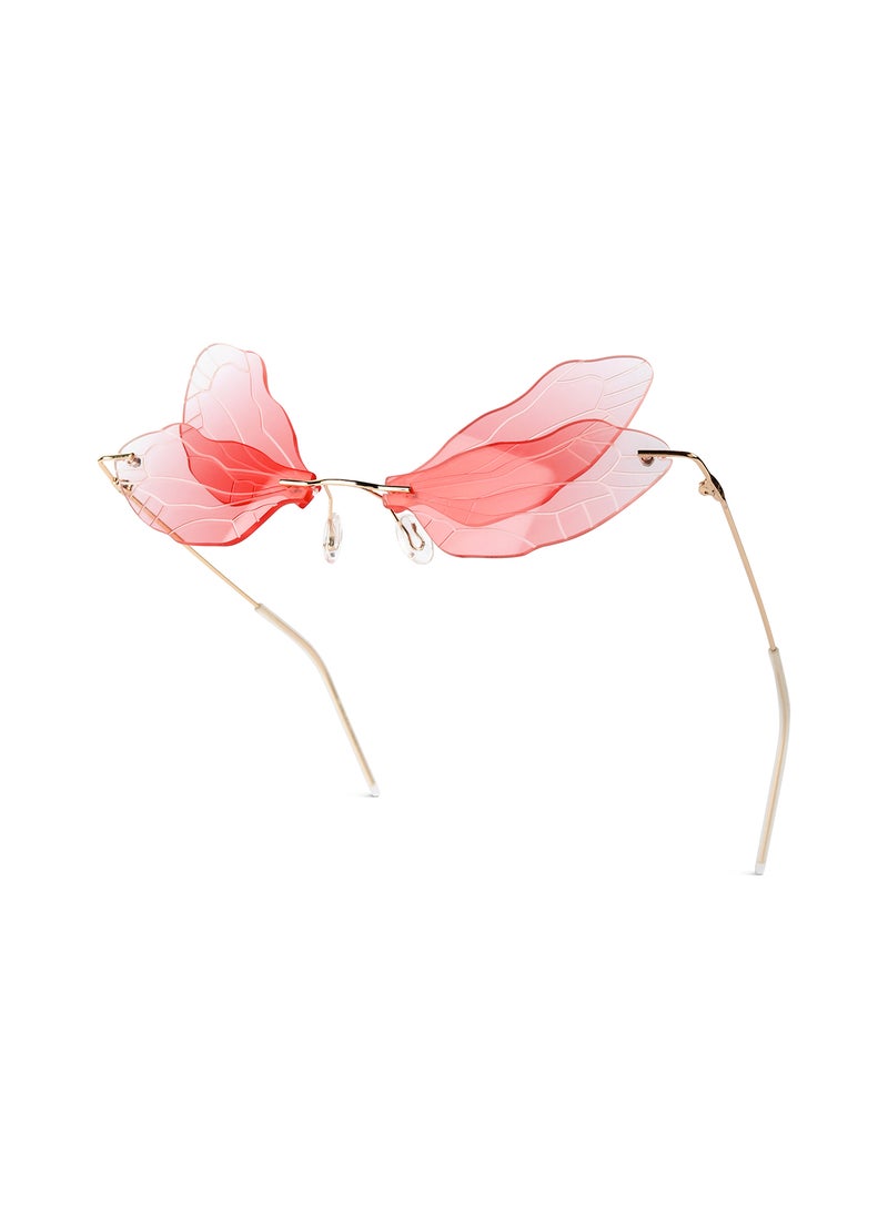 Woggles Red Pappy Zanthe Red Butterfly Sunglasses  - Image 5