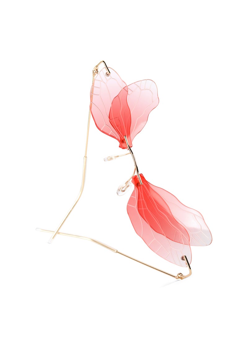 Woggles Red Pappy Zanthe Red Butterfly Sunglasses  - Image 3