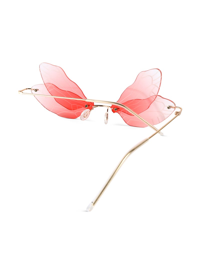 Woggles Red Pappy Zanthe Red Butterfly Sunglasses  - Image 4