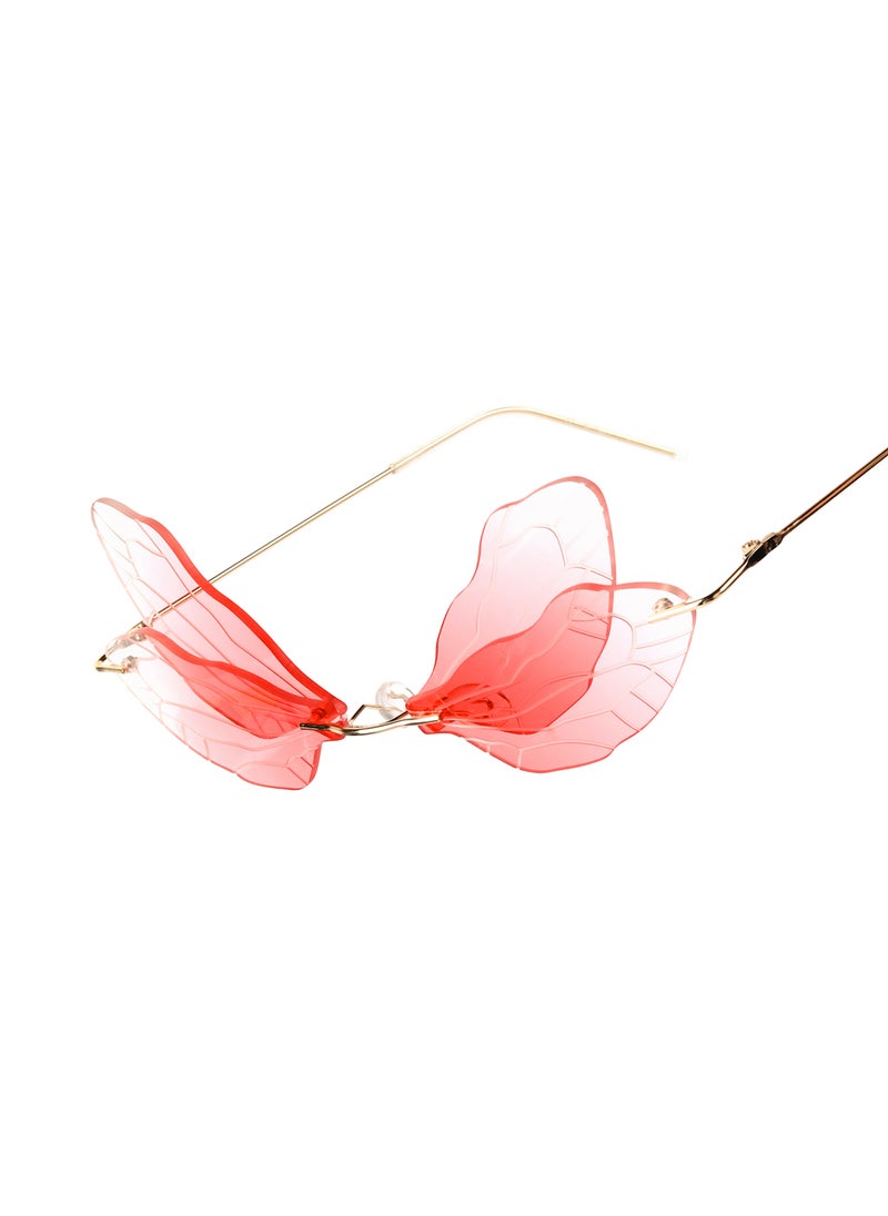 Woggles Red Pappy Zanthe Red Butterfly Sunglasses  - Image 2