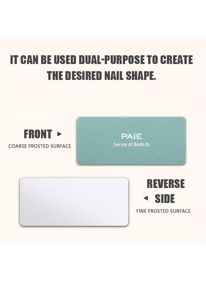 10 Pcs Manicure Nail File, Double Sided Nail Buffers Blocks Set, Nail Buffers Sanding Blocks for Acrylic Nails Gel Polish Nails (Green) - Image 5