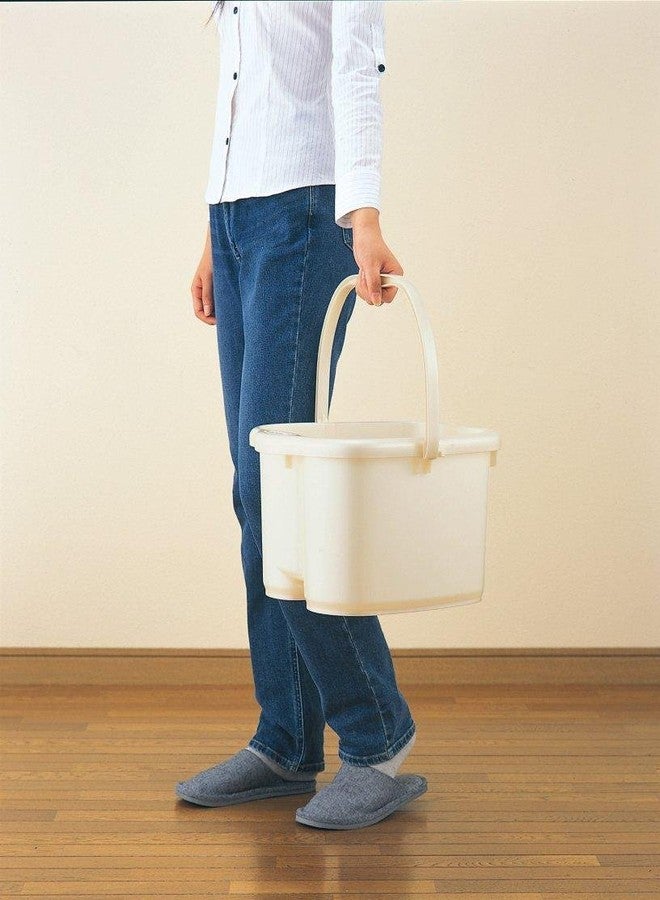 Inomata Pearl Foot Detox Massage Spa Bucket, White - Image 3