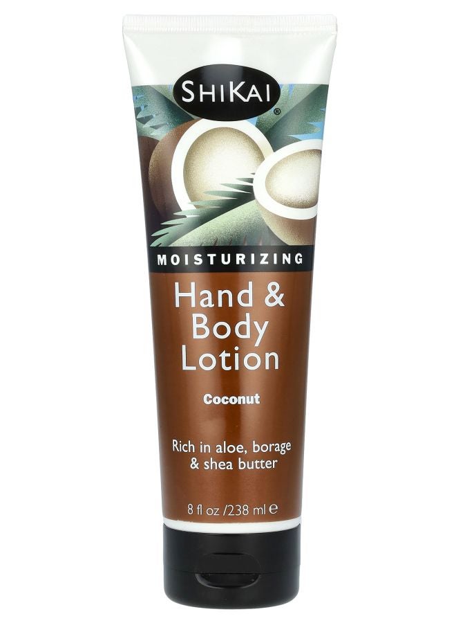 SHIKAI Moisturizing Hand & Body Lotion Coconut 8 fl oz (238 ml)