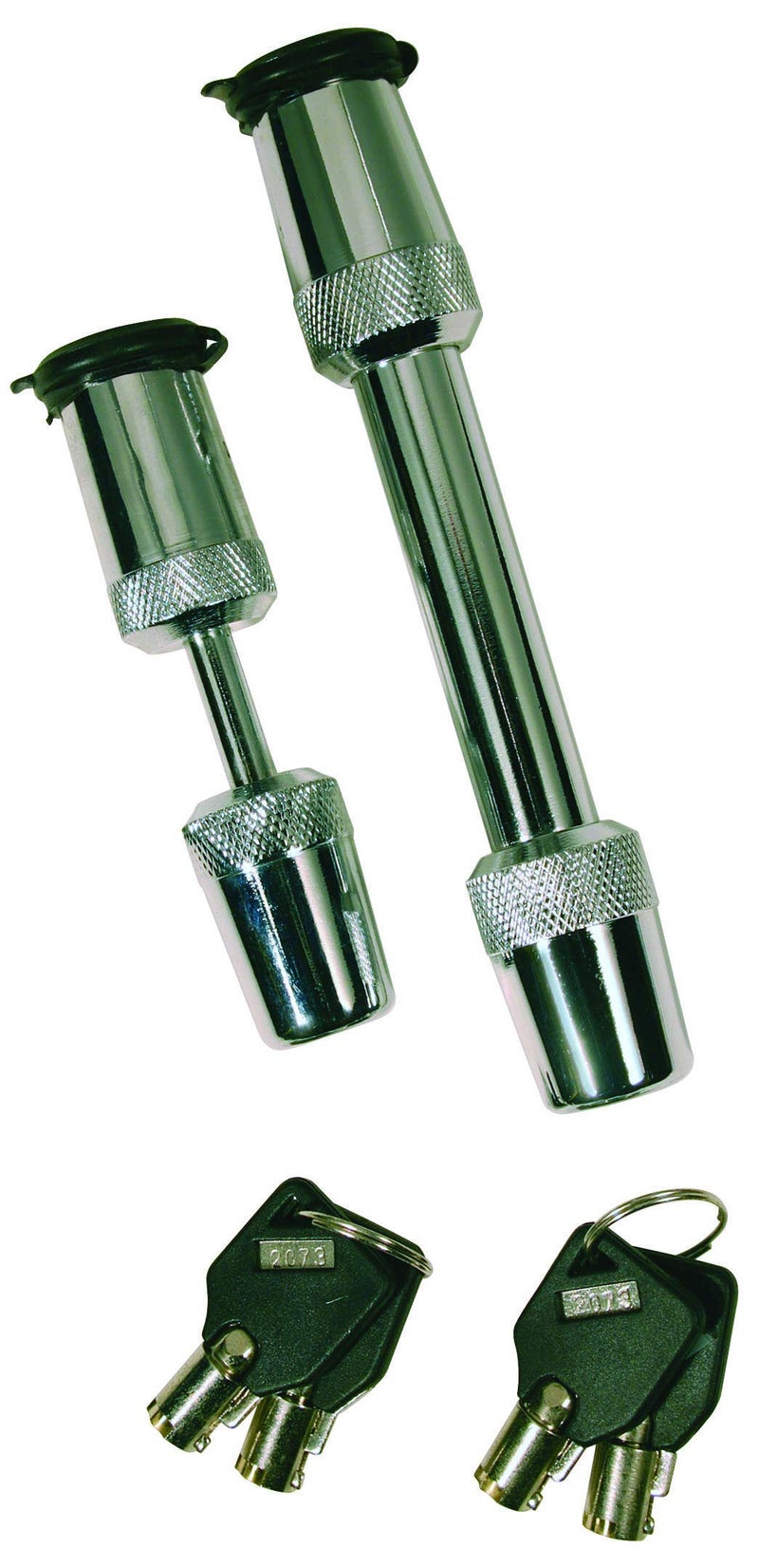 Trimax T3-5/8" Receiver & Tc1-7/8" Span Coupler Lock-Keyed Alike Set TM31, Clam Packaging, Chrome - Image 5