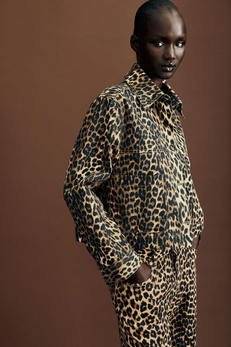 اتش اند ام Patterned Twill Jacket
