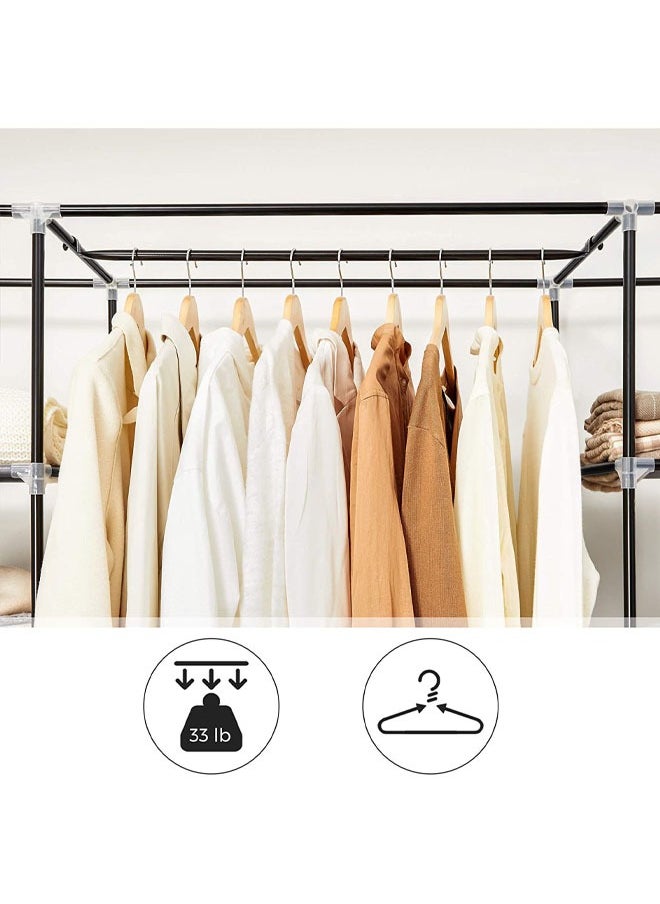 Cady One Foldable cloth wardrobe and luggage organizer with hanging rods and clothes rack for storing bags, toys and shoes  - Image 4