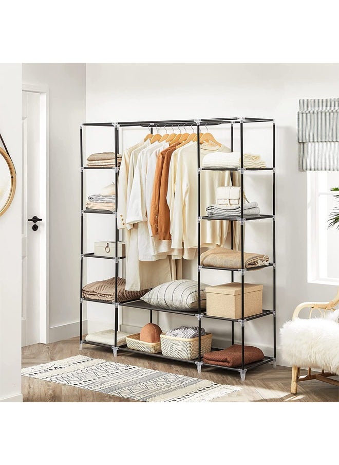 Cady One Foldable cloth wardrobe and luggage organizer with hanging rods and clothes rack for storing bags, toys and shoes  - Image 3