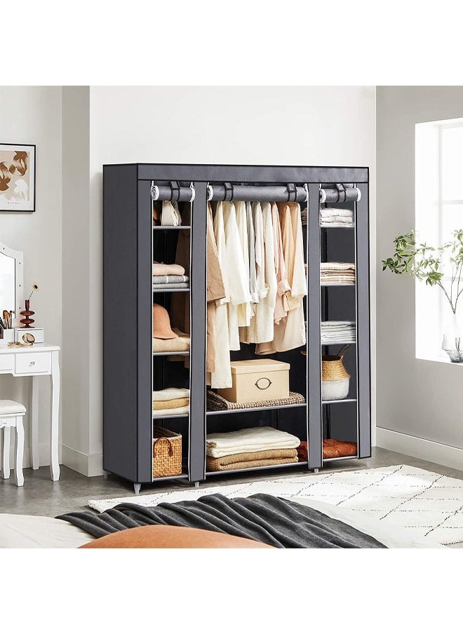 Cady One Foldable cloth wardrobe and luggage organizer with hanging rods and clothes rack for storing bags, toys and shoes  - Image 1
