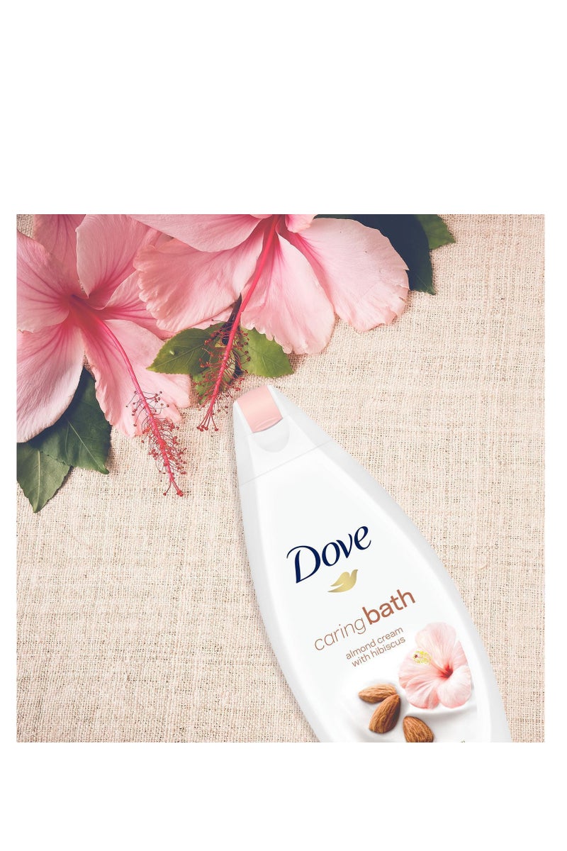 Dove Dove Caring Bath Almond Milk & Hibiscus Bath Cream 450 ml - Image 2