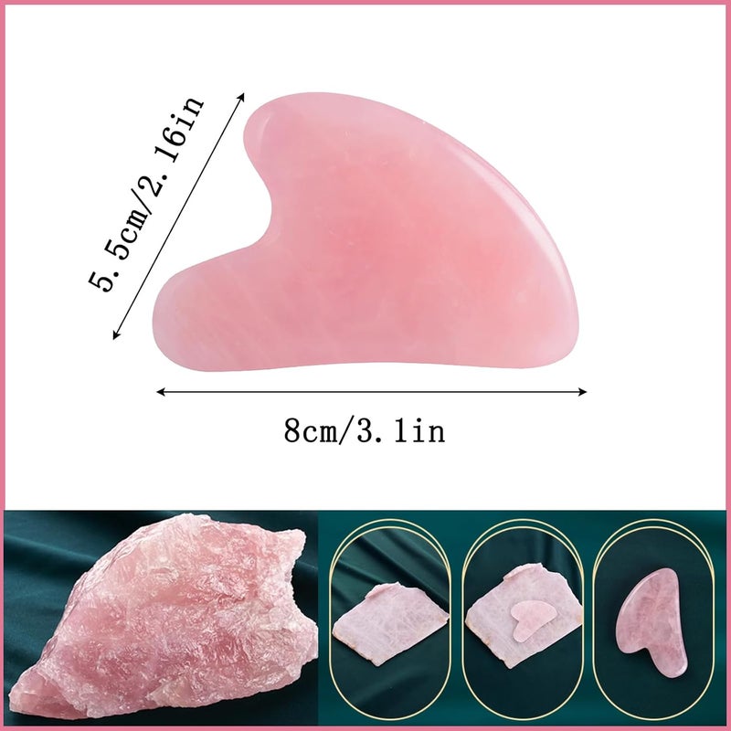 YAMHOHO Gua Sha Jade Stone Massage Tool for Face and Body - Image 2