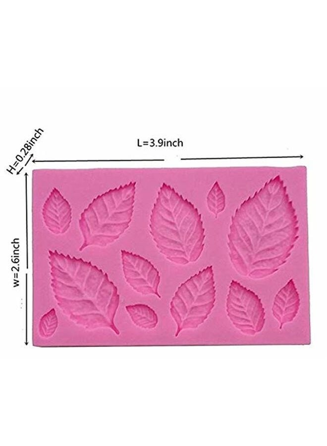 SUNKOOL Rose Leaves Fondant Leaf Candy Mold for Sugar Paste, Chocolate, Fondant, Butter, Resin, Polymer Clay, Wax, Soap, Crafting Projects and Cake Decoration Decorating - Image 3