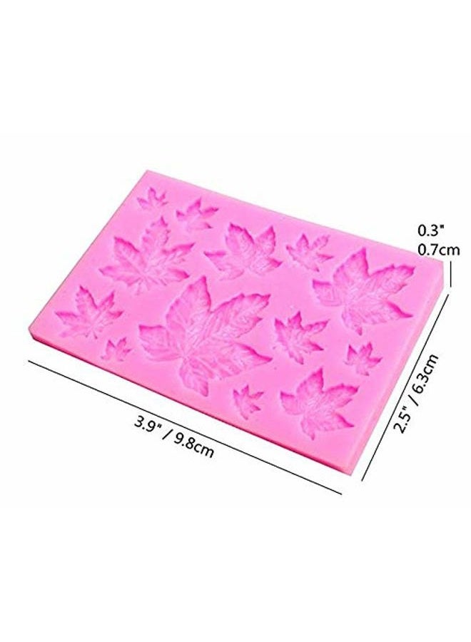 SUNKOOL Rose Leaves Fondant Leaf Candy Mold for Sugar Paste, Chocolate, Fondant, Butter, Resin, Polymer Clay, Wax, Soap, Crafting Projects and Cake Decoration Decorating - Image 2