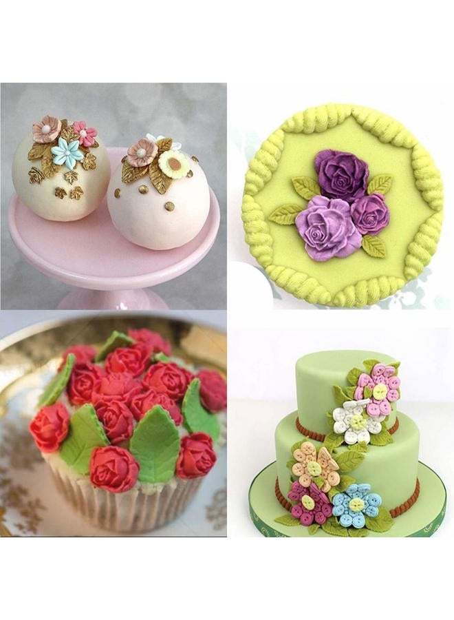 SUNKOOL Rose Leaves Fondant Leaf Candy Mold for Sugar Paste, Chocolate, Fondant, Butter, Resin, Polymer Clay, Wax, Soap, Crafting Projects and Cake Decoration Decorating - Image 4
