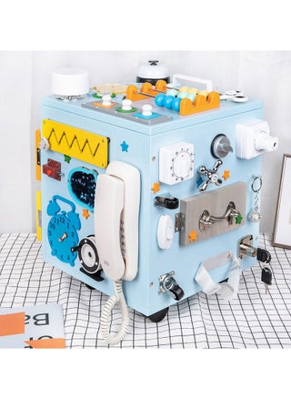 Wooden Montessori Busy House With Storage Fine Motor Skills, Busy Activity Cube Box Sensory Board Game Toys - pzsku/Z4A9B3C78B1BE043DCA57Z/45/_/1660397535/0000f0a5-96d2-4630-8643-ec1b94d91737