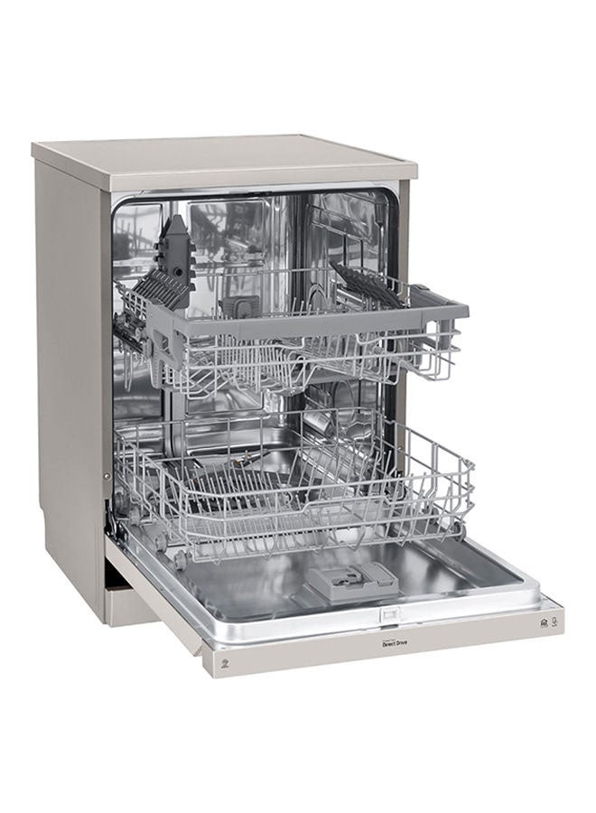 LG 8 Programs 14 Place Settings Free Standing Dishwasher 9 L 1600 W DFB512FP Silver - Image 2