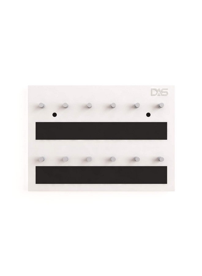 DAS Wall Mounted Home Décor Key Chain Holder/Organizer Key Hooks Classic Series White (12 Knobs)- Dex - Image 4